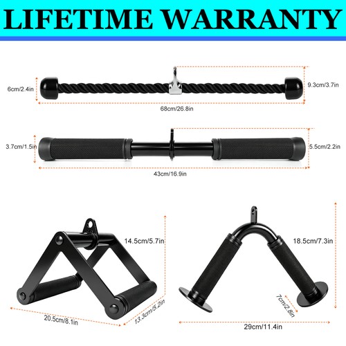 Bar cable machine attachment - v,