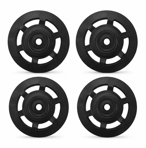 Black cable machine pulley - 4x,